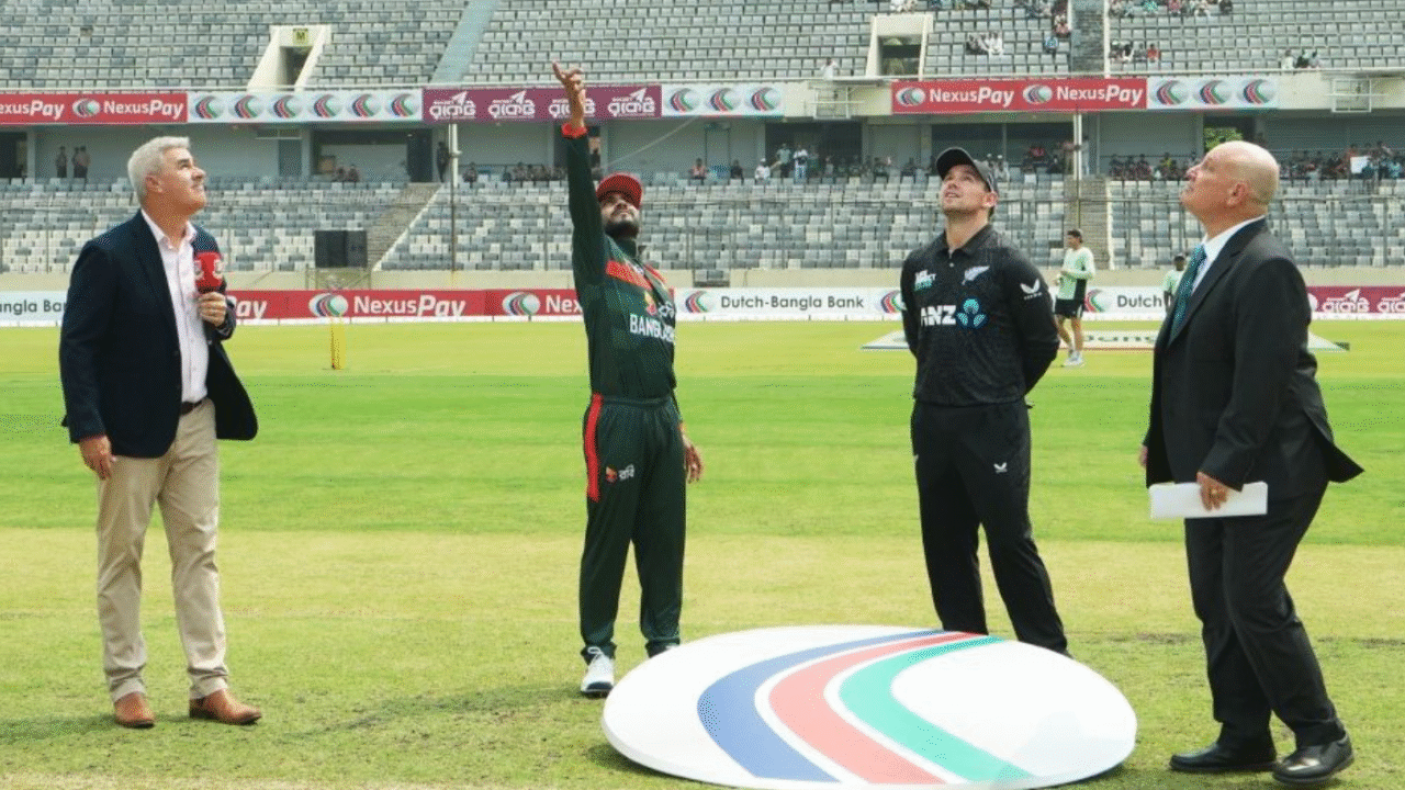 আবারও টসে হারল বাংলাদেশ, ব্যাটিংয়ে নিউজিল্যান্ড