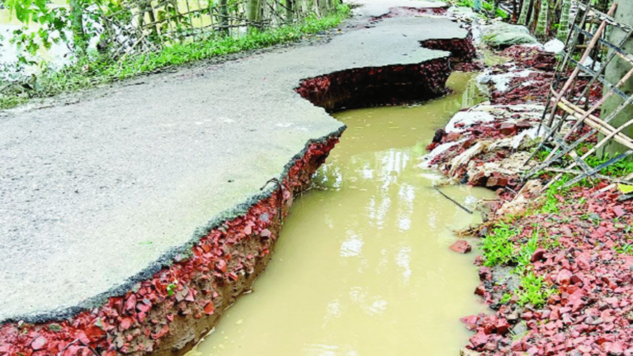 খাগড়াছড়িতে বন্যায় ক্ষতি ৬৬ কোটি টাকা